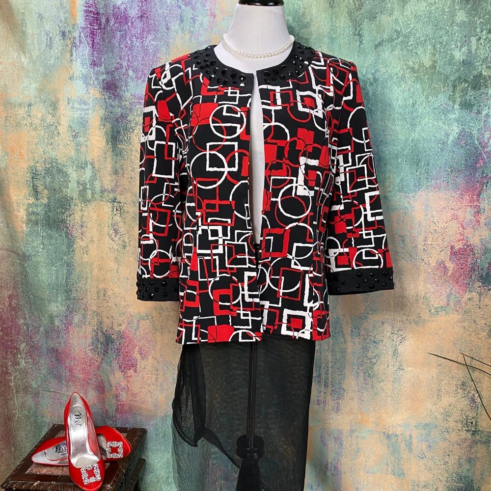 πBirch Hill Elegant Blazer with geometric design